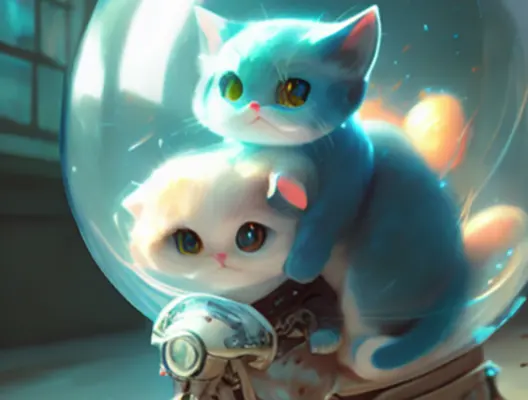 Kittens in Snow Globe